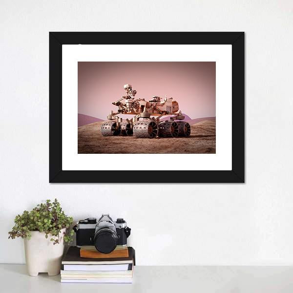 Rover On Planet Mars Canvas Wall Art-5 Horizontal-Gallery Wrap-22" x 12"-Tiaracle