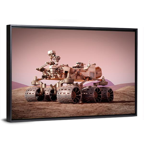 Rover On Planet Mars Canvas Wall Art-5 Horizontal-Gallery Wrap-22" x 12"-Tiaracle