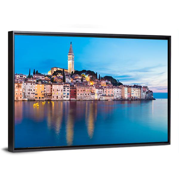 Rovinj City In Croatia Canvas Wall Art-5 Horizontal-Gallery Wrap-22" x 12"-Tiaracle