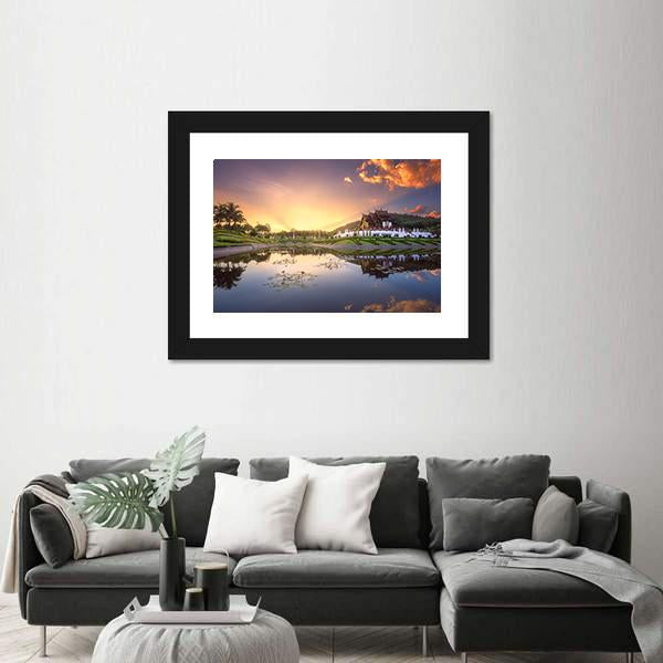 Royal Flora Ratchaphruek Park Canvas Wall Art-1 Piece-Framed Print-20" x 16"-Tiaracle