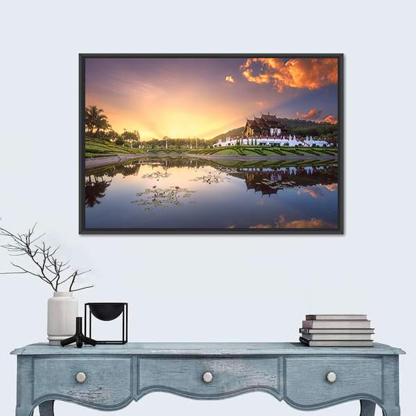 Royal Flora Ratchaphruek Park Canvas Wall Art-5 Horizontal-Gallery Wrap-22" x 12"-Tiaracle