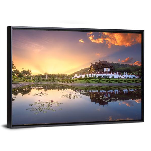 Royal Flora Ratchaphruek Park Canvas Wall Art-5 Horizontal-Gallery Wrap-22" x 12"-Tiaracle
