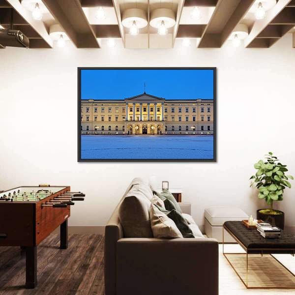 Royal Palace In Oslo. Norway Canvas Wall Art-5 Horizontal-Gallery Wrap-22" x 12"-Tiaracle