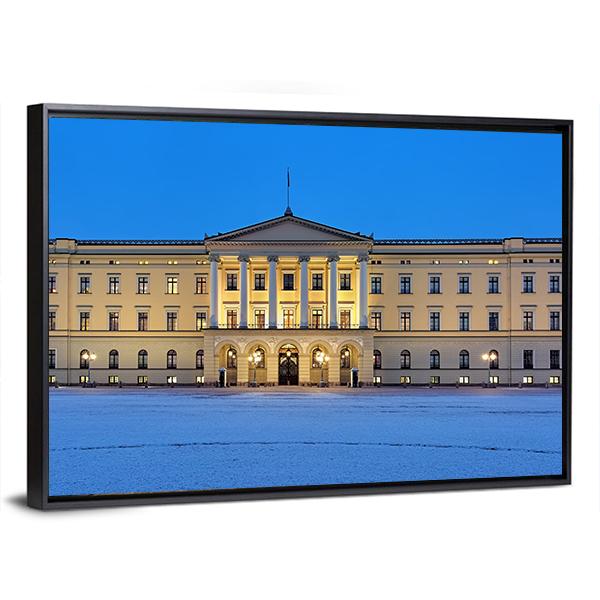 Royal Palace In Oslo. Norway Canvas Wall Art-5 Horizontal-Gallery Wrap-22" x 12"-Tiaracle