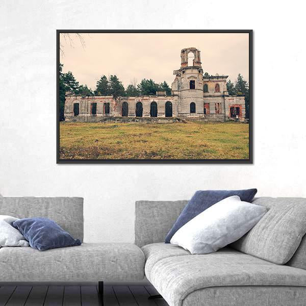 Ruins Of An Ancient Castle Tereshchenko Grod Canvas Wall Art-3 Horizontal-Gallery Wrap-25" x 16"-Tiaracle