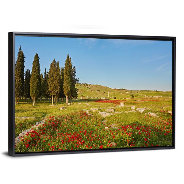 Ruins Of Ancient City In Turkey Canvas Wall Art-3 Horizontal-Gallery Wrap-25" x 16"-Tiaracle