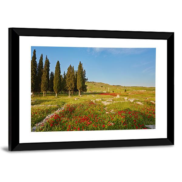 Ruins Of Ancient City In Turkey Canvas Wall Art-3 Horizontal-Gallery Wrap-25" x 16"-Tiaracle