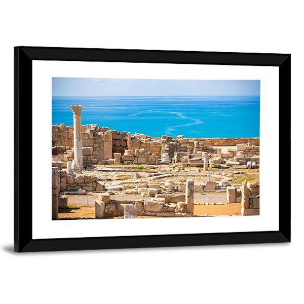 Ruins Of Ancient Kourion In Limassol District Canvas Wall Art-3 Horizontal-Gallery Wrap-25" x 16"-Tiaracle