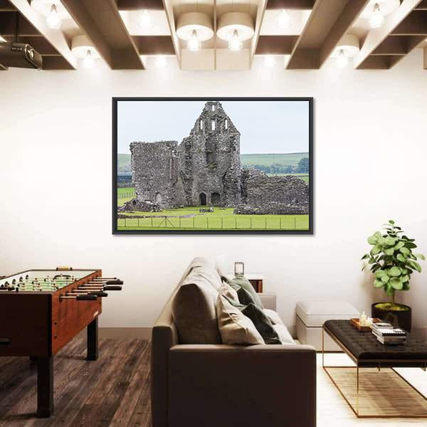 Ruins Of Glenluce Abbey Canvas Wall Art-1 Piece-Floating Frame-24" x 16"-Tiaracle