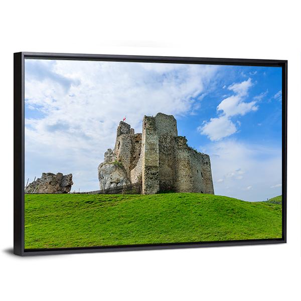 Ruins Of Medieval Mirow Castle Canvas Wall Art-3 Horizontal-Gallery Wrap-25" x 16"-Tiaracle