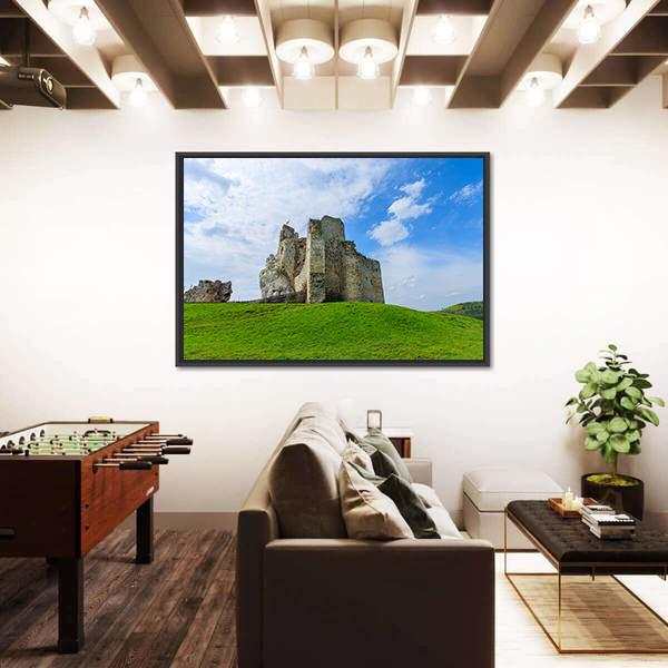 Ruins Of Medieval Mirow Castle Canvas Wall Art-3 Horizontal-Gallery Wrap-25" x 16"-Tiaracle