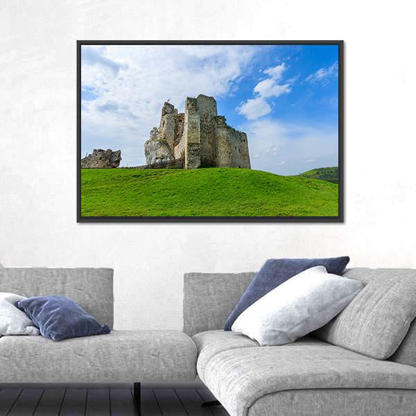 Ruins Of Medieval Mirow Castle Canvas Wall Art-3 Horizontal-Gallery Wrap-25" x 16"-Tiaracle
