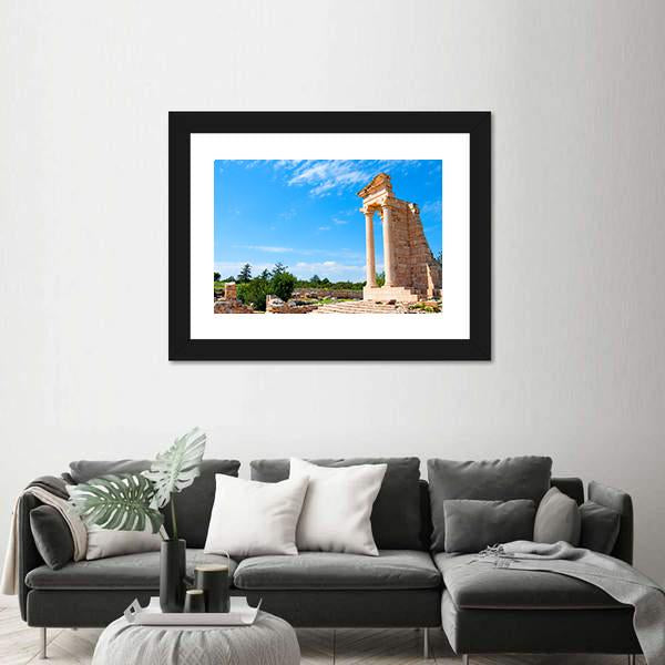 Ruins Of The Sanctuary Of Apollo Hylates Canvas Wall Art-1 Piece-Framed Print-20" x 16"-Tiaracle