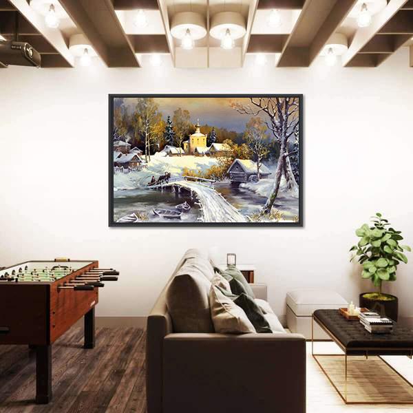 Rural Landscape Canvas Wall Art-3 Horizontal-Gallery Wrap-25" x 16"-Tiaracle