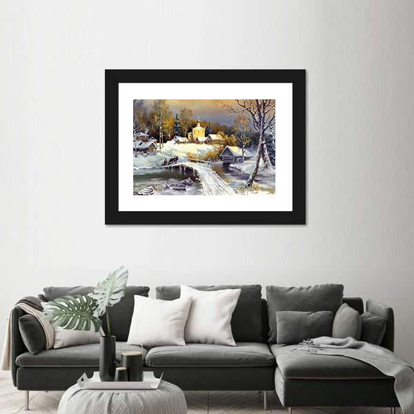 Rural Landscape Canvas Wall Art-3 Horizontal-Gallery Wrap-25" x 16"-Tiaracle