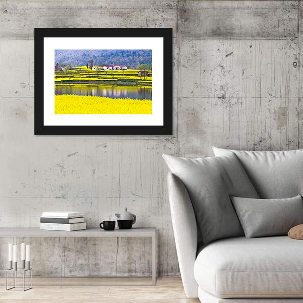 Rural Spring Scenery Canvas Wall Art-5 Horizontal-Gallery Wrap-22" x 12"-Tiaracle