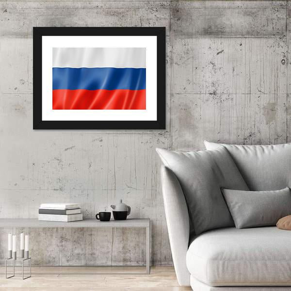 Russia Flag Canvas Wall Art-5 Horizontal-Gallery Wrap-22" x 12"-Tiaracle