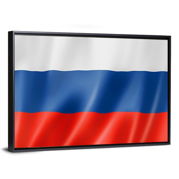 Russia Flag Canvas Wall Art-5 Horizontal-Gallery Wrap-22" x 12"-Tiaracle