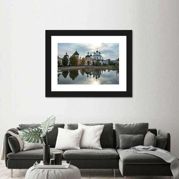 Russian Orthodox Church Canvas Wall Art-1 Piece-Framed Print-20" x 16"-Tiaracle