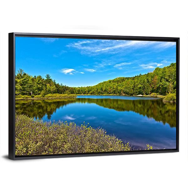 Sacacomie In Quebec Canvas Wall Art-3 Horizontal-Gallery Wrap-25" x 16"-Tiaracle