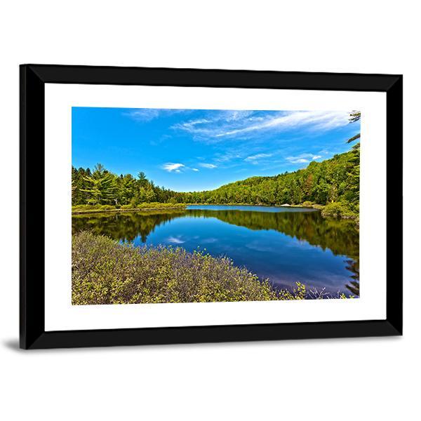 Sacacomie In Quebec Canvas Wall Art-3 Horizontal-Gallery Wrap-25" x 16"-Tiaracle