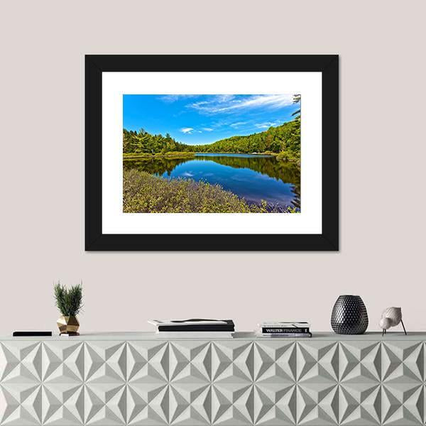 Sacacomie In Quebec Canvas Wall Art-3 Horizontal-Gallery Wrap-25" x 16"-Tiaracle