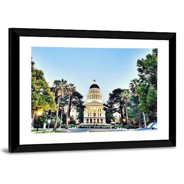 Sacramento State Capitol Building Canvas Wall Art-3 Horizontal-Gallery Wrap-25" x 16"-Tiaracle
