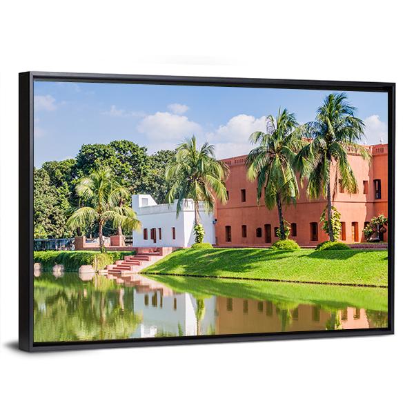 Sadarbari Rajbari Palace Canvas Wall Art-3 Horizontal-Gallery Wrap-25" x 16"-Tiaracle