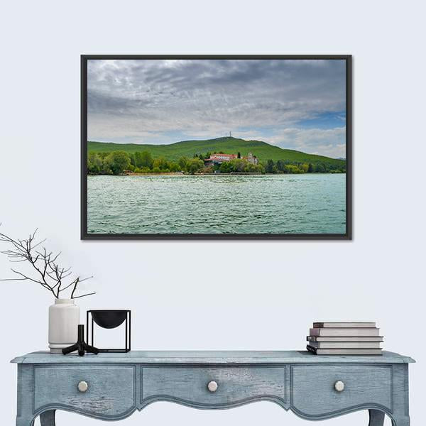 Saint Naum In Ohrid Canvas Wall Art-1 Piece-Floating Frame-24" x 16"-Tiaracle