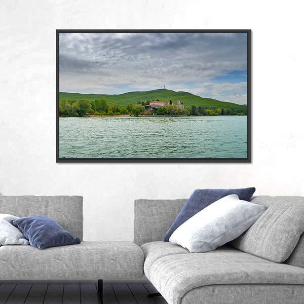 Saint Naum In Ohrid Canvas Wall Art-3 Horizontal-Gallery Wrap-25" x 16"-Tiaracle