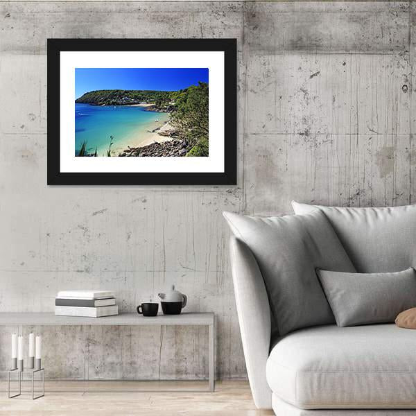 Salcombe Ria In South Devon Canvas Wall Art-3 Horizontal-Gallery Wrap-25" x 16"-Tiaracle