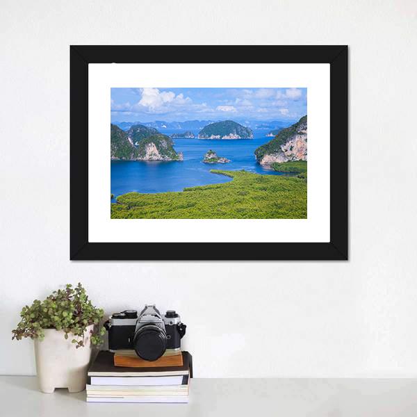 Samed Nang Chee Viewpoint Canvas Wall Art-1 Piece-Framed Print-20" x 16"-Tiaracle