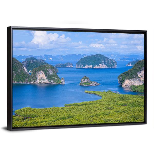 Samed Nang Chee Viewpoint Canvas Wall Art-3 Horizontal-Gallery Wrap-25" x 16"-Tiaracle