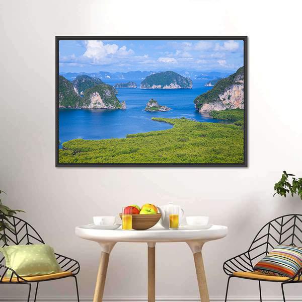 Samed Nang Chee Viewpoint Canvas Wall Art-3 Horizontal-Gallery Wrap-25" x 16"-Tiaracle