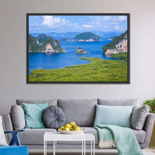 Samed Nang Chee Viewpoint Canvas Wall Art-3 Horizontal-Gallery Wrap-25" x 16"-Tiaracle