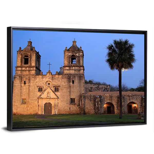San Antonio Missions National Historical Park In Texas Canvas Wall Art-3 Horizontal-Gallery Wrap-25" x 16"-Tiaracle