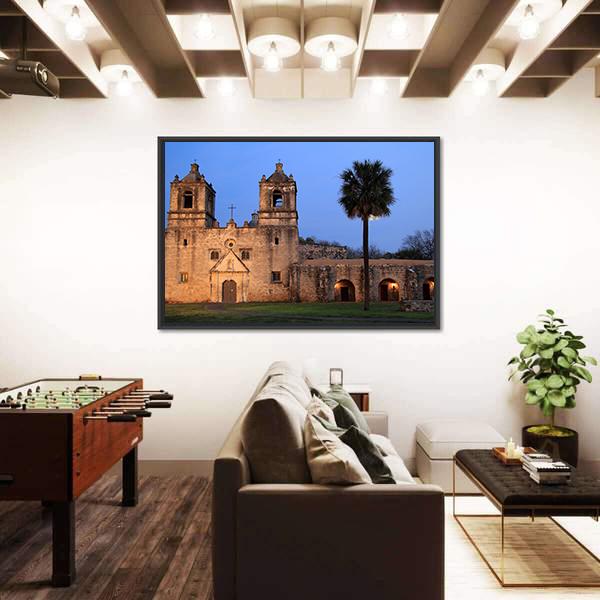 San Antonio Missions National Historical Park In Texas Canvas Wall Art-3 Horizontal-Gallery Wrap-25" x 16"-Tiaracle