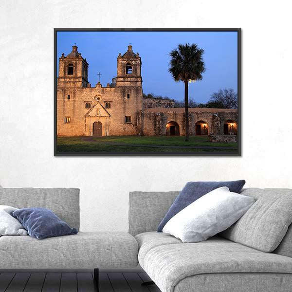 San Antonio Missions National Historical Park In Texas Canvas Wall Art-3 Horizontal-Gallery Wrap-25" x 16"-Tiaracle