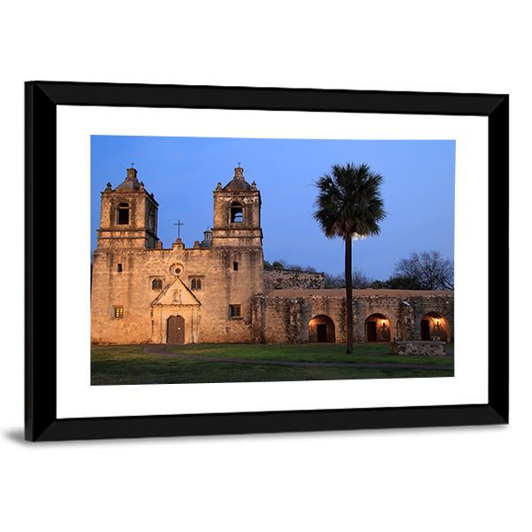 San Antonio Missions National Historical Park In Texas Canvas Wall Art-3 Horizontal-Gallery Wrap-25" x 16"-Tiaracle