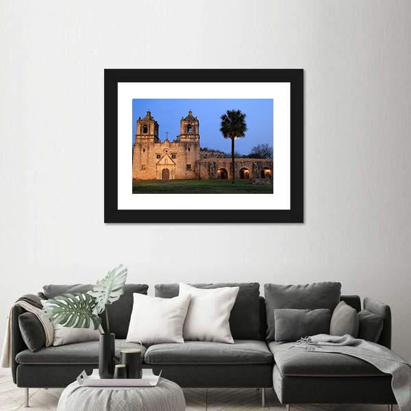 San Antonio Missions National Historical Park In Texas Canvas Wall Art-3 Horizontal-Gallery Wrap-25" x 16"-Tiaracle
