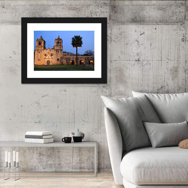 San Antonio Missions National Historical Park In Texas Canvas Wall Art-3 Horizontal-Gallery Wrap-25" x 16"-Tiaracle