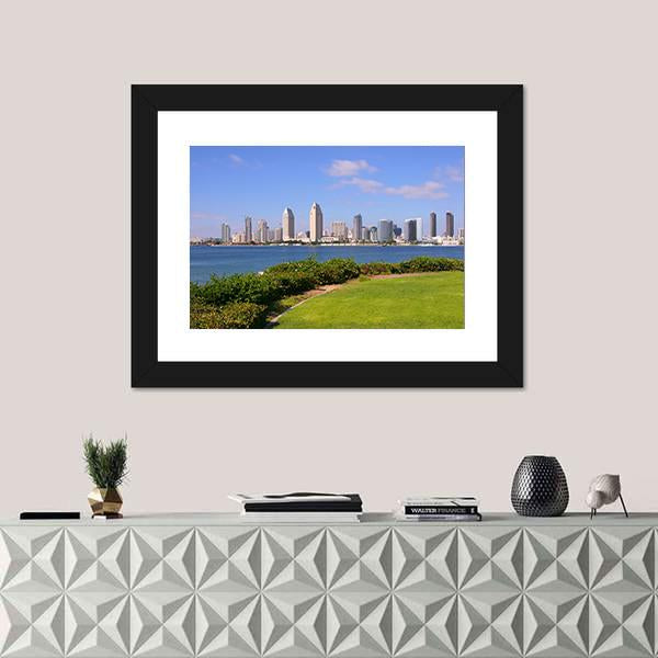 San Diego Skyline Canvas Wall Art-5 Horizontal-Gallery Wrap-22" x 12"-Tiaracle