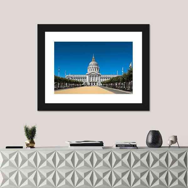 San Francisco's City Hall Canvas Wall Art-1 Piece-Framed Print-20" x 16"-Tiaracle