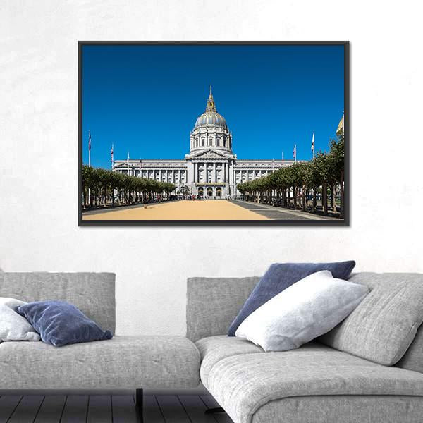 San Francisco's City Hall Canvas Wall Art-5 Horizontal-Gallery Wrap-22" x 12"-Tiaracle