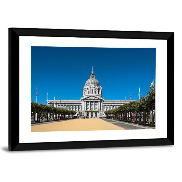 San Francisco's City Hall Canvas Wall Art-5 Horizontal-Gallery Wrap-22" x 12"-Tiaracle
