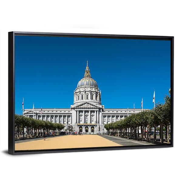San Francisco's City Hall Canvas Wall Art-5 Horizontal-Gallery Wrap-22" x 12"-Tiaracle