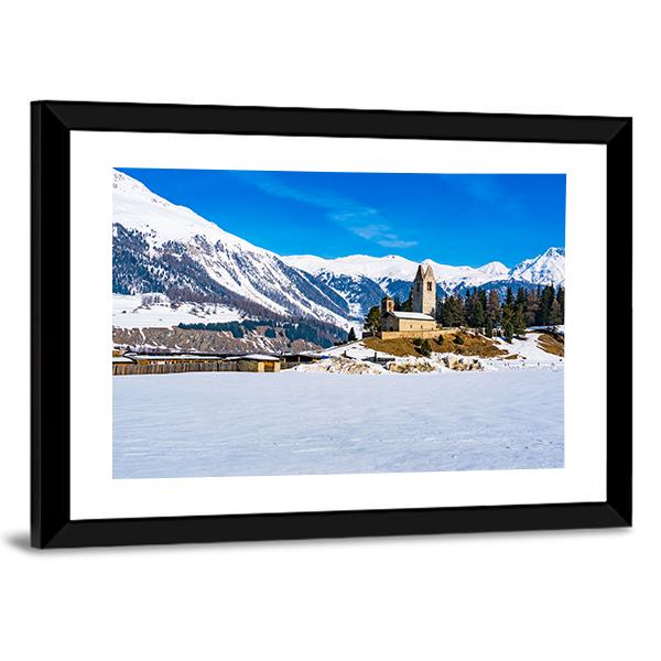 San Gian Church In Switzerland Canvas Wall Art-3 Horizontal-Gallery Wrap-25" x 16"-Tiaracle