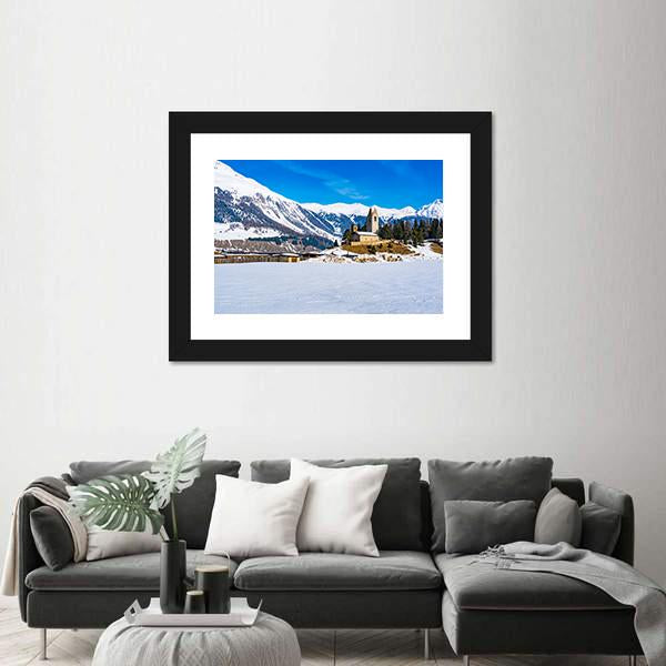 San Gian Church In Switzerland Canvas Wall Art-3 Horizontal-Gallery Wrap-25" x 16"-Tiaracle