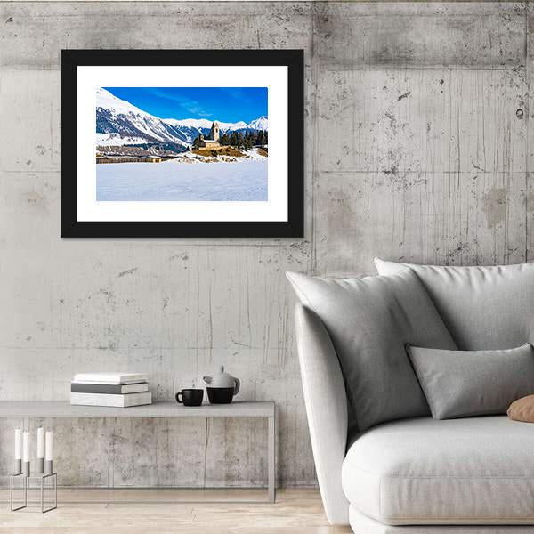 San Gian Church In Switzerland Canvas Wall Art-3 Horizontal-Gallery Wrap-25" x 16"-Tiaracle