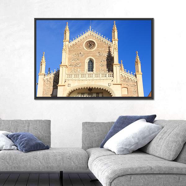 San Jeronimo Church In Madrid Canvas Wall Art-3 Horizontal-Gallery Wrap-25" x 16"-Tiaracle